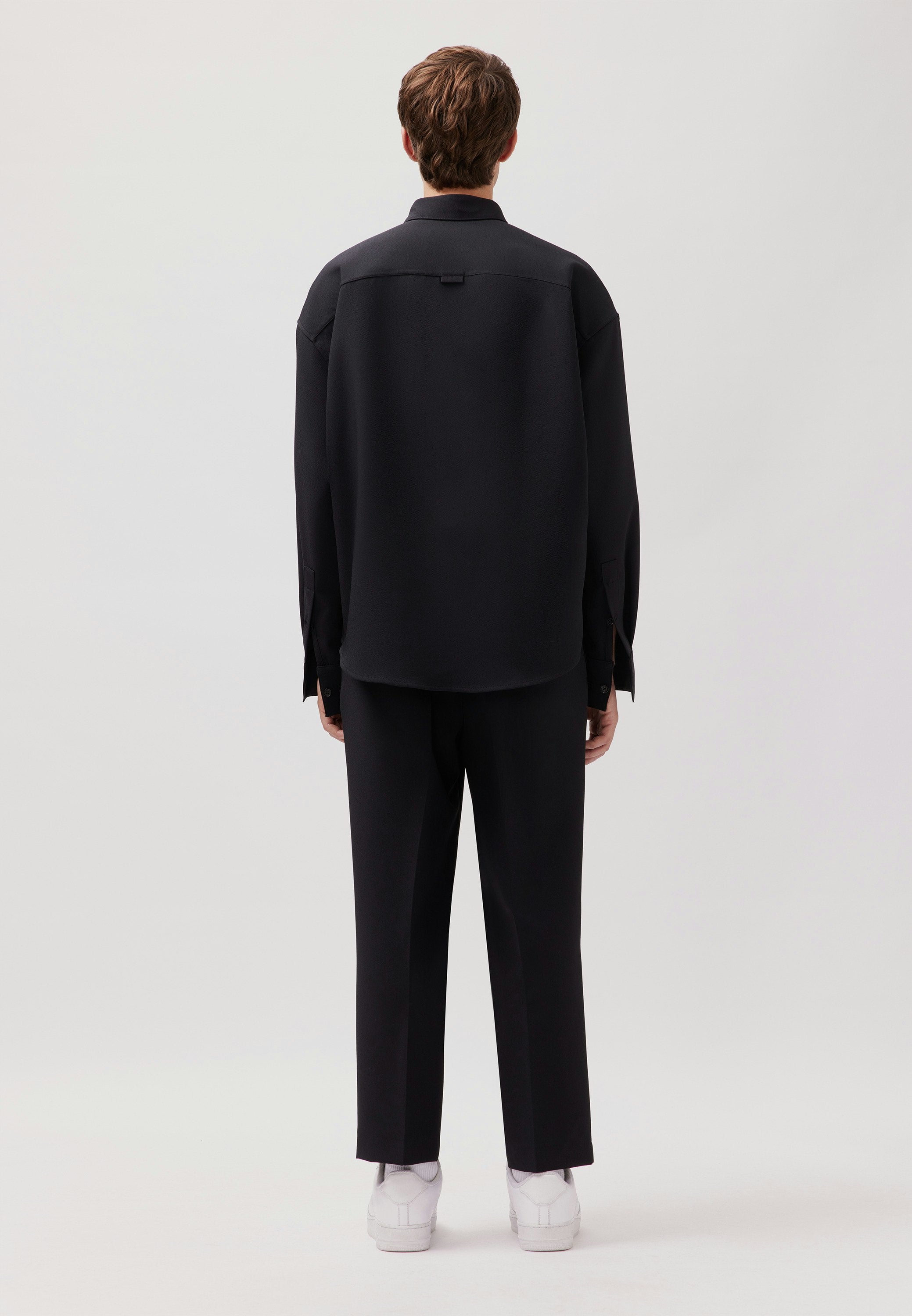Studio Cropped Shirt Black