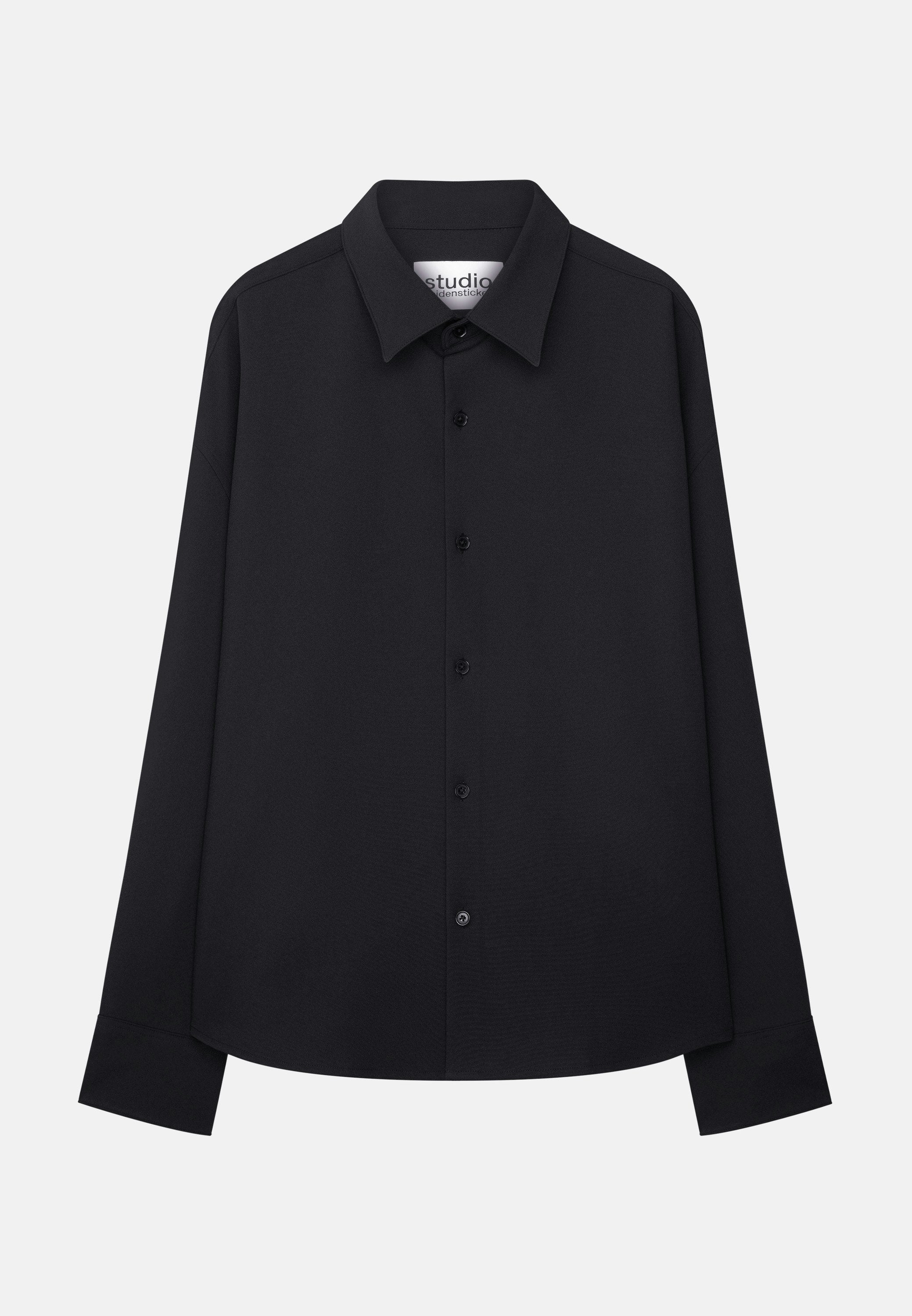 Studio Cropped Shirt Black