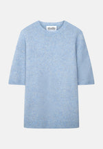 Lade das Bild in den Galerie-Viewer, Knitted T-Shirt Crew Light Blue
