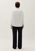 Lade das Bild in den Galerie-Viewer, Studio Cropped Strip Shirt Optical White
