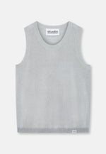 Lade das Bild in den Galerie-Viewer, Studio Metallic Yarn Knitted Tank Silver
