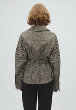 Lade das Bild in den Galerie-Viewer, Isidor Bluse Smoked Olive Check
