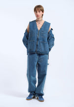 Lade das Bild in den Galerie-Viewer, Denver Worker Vest Stream Sky Retro Cont
