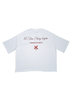 Lade das Bild in den Galerie-Viewer, True Story Embroidery T-Shirt White
