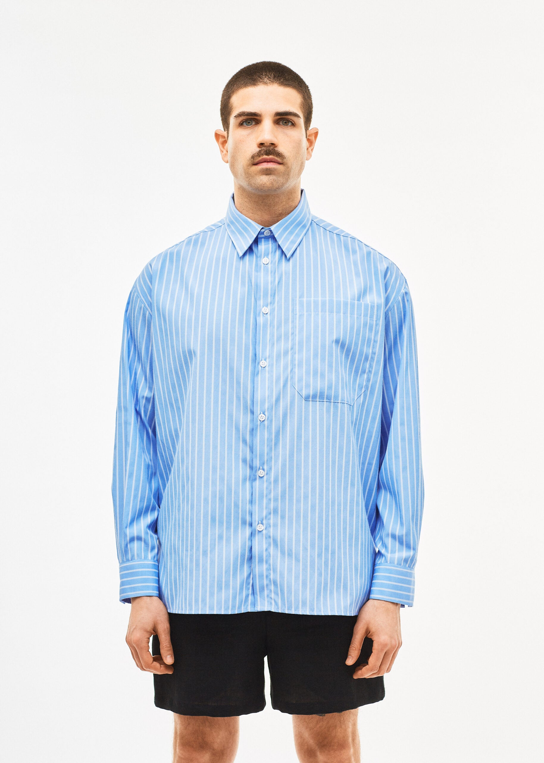 Elyger L/S Blue Striped