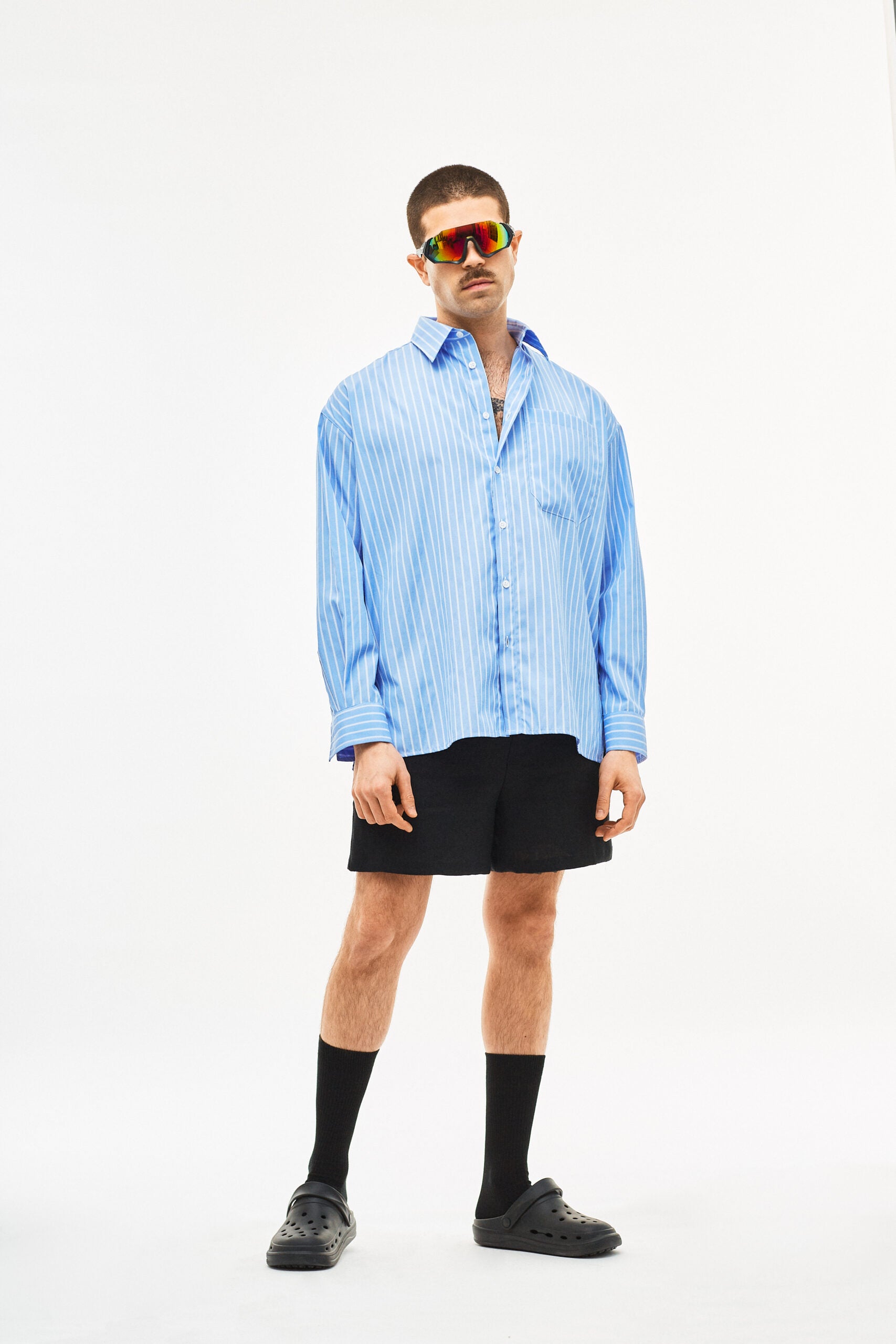 Elyger L/S Blue Striped