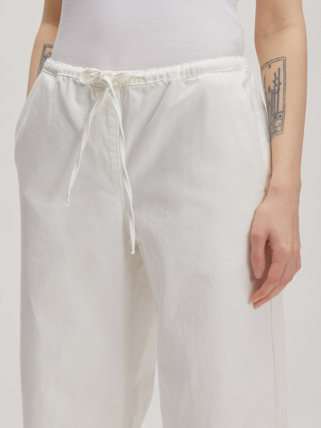 Mabel Denim White