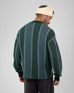 Lade das Bild in den Galerie-Viewer, Striped Team Knit Trikot Green
