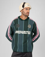 Lade das Bild in den Galerie-Viewer, Striped Team Knit Trikot Green
