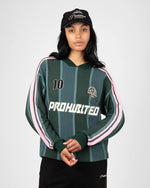 Lade das Bild in den Galerie-Viewer, Striped Team Knit Trikot Green
