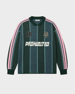 Lade das Bild in den Galerie-Viewer, Striped Team Knit Trikot Green
