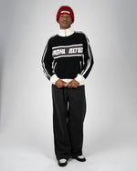 Lade das Bild in den Galerie-Viewer, Letterman Knit Jacket Black
