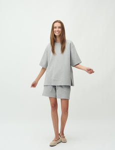 Emrylis Betsy Top Grey Melange