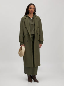 Leana Coat Grape Leaf