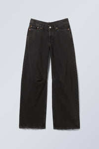Oblique V-Shaped Jeans
