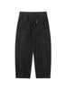 Fringed Stripe Curved Pants Black