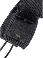 Lade das Bild in den Galerie-Viewer, Washed Knit Trooper Hat Charcoal
