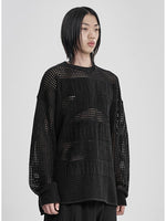 Lade das Bild in den Galerie-Viewer, Total Logo Drop Needle Sweater Black
