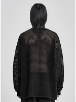 Lade das Bild in den Galerie-Viewer, Total Logo Drop Needle Sweater Black

