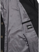 Lade das Bild in den Galerie-Viewer, Wool Blended Batwing Jacket Black
