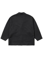 Lade das Bild in den Galerie-Viewer, Wool Blended Batwing Jacket Black
