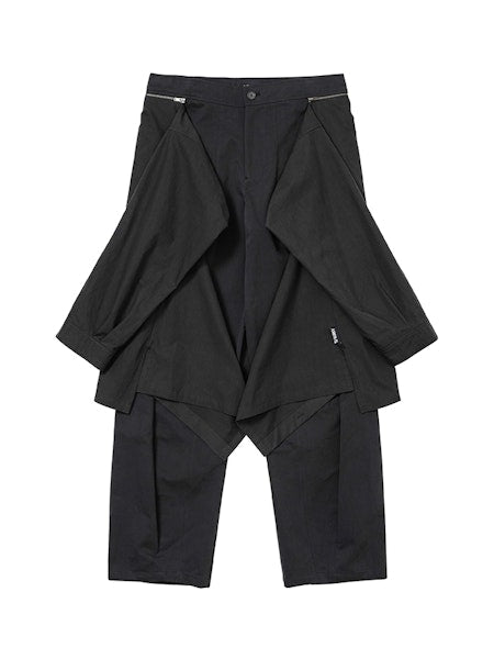Shirt Layered Pants Black