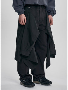 Shirt Layered Pants Black
