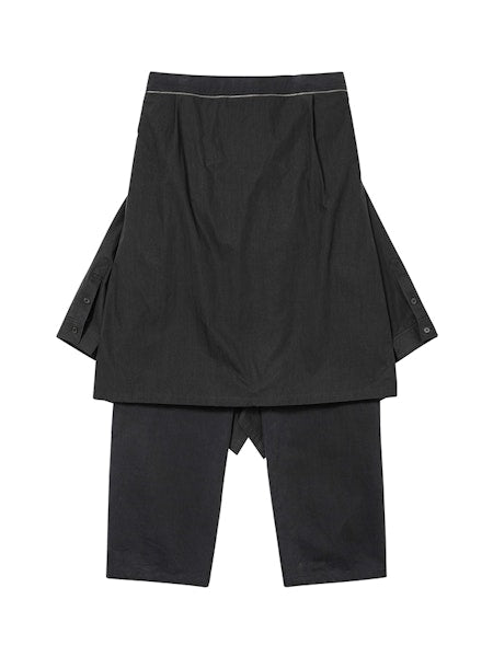 Shirt Layered Pants Black