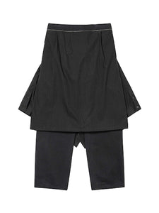 Shirt Layered Pants Black