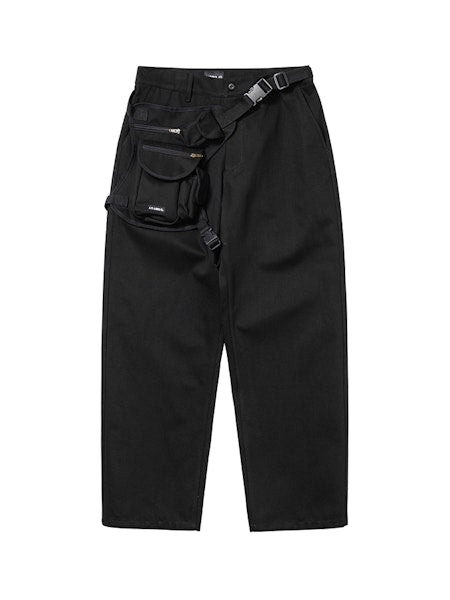Leg Bag Pants Black