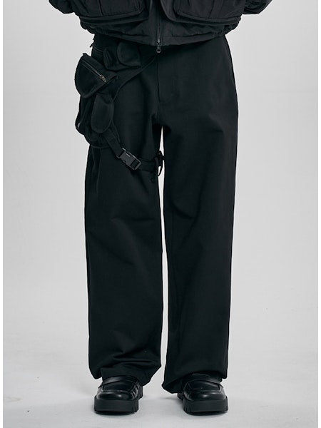 Leg Bag Pants Black