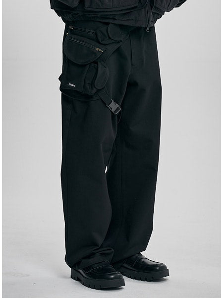 Leg Bag Pants Black