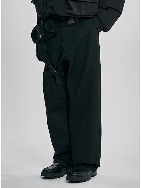 Leg Bag Pants Black