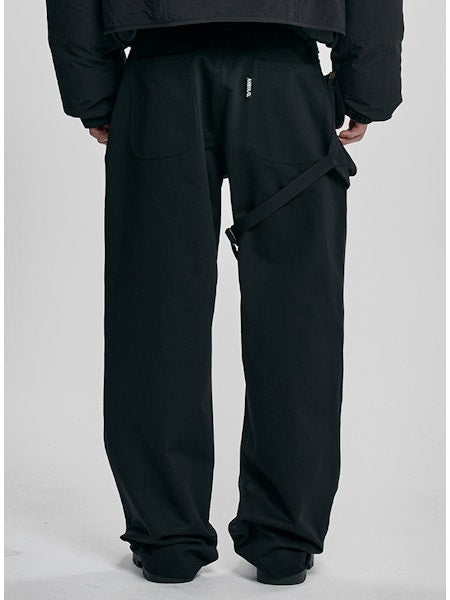 Leg Bag Pants Black