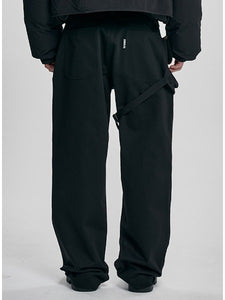 Leg Bag Pants Black