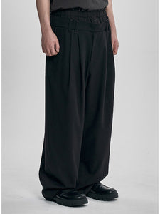 Double Layered Pants Black