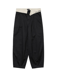 High Waist Oversized Pants Black