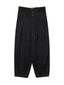 High Waist Oversized Pants Black