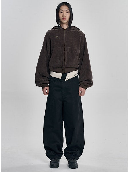 High Waist Oversized Pants Black