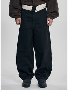 High Waist Oversized Pants Black