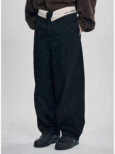 High Waist Oversized Pants Black