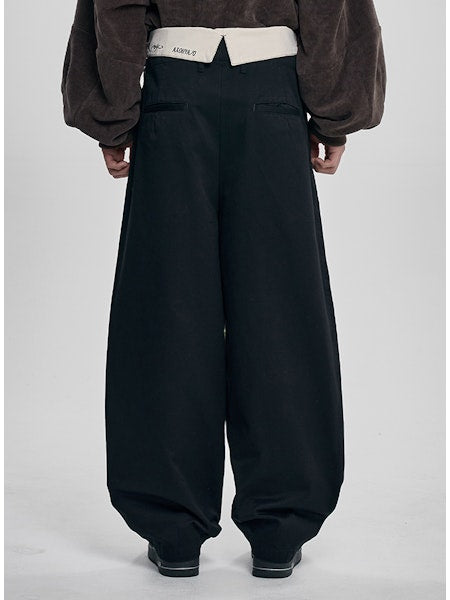 High Waist Oversized Pants Black