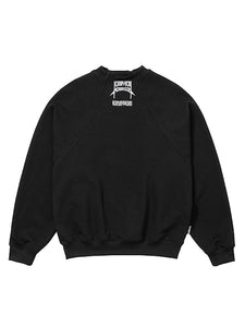 Raglan High Neck Arch Logo Sweatshirt