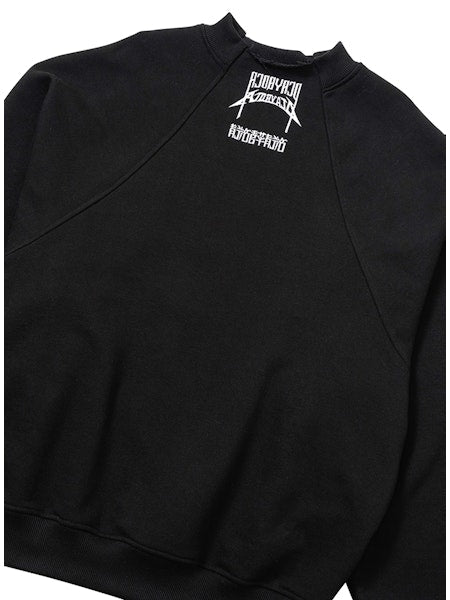 Raglan High Neck Arch Logo Sweatshirt