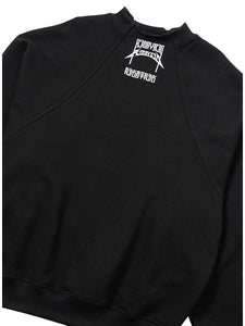 Raglan High Neck Arch Logo Sweatshirt
