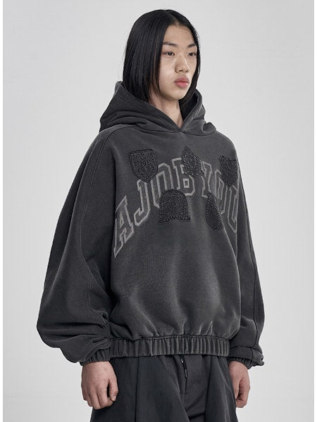 University Wappen Batwing Hoodie