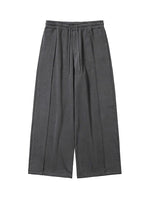 Lade das Bild in den Galerie-Viewer, One Tuck Quilted Jersey Pants Charcoal
