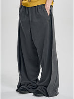 Lade das Bild in den Galerie-Viewer, One Tuck Quilted Jersey Pants Charcoal
