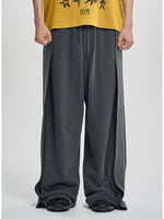 Lade das Bild in den Galerie-Viewer, One Tuck Quilted Jersey Pants Charcoal
