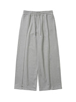 Lade das Bild in den Galerie-Viewer, One Tuck Quilted Jersey Pants Grey
